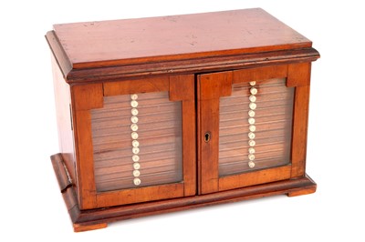 Lot 33 - A Victorian Microscope Slide Cabinet