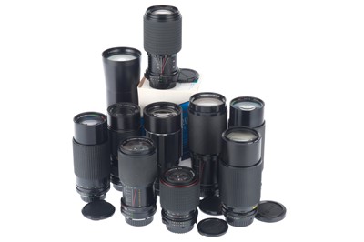 Lot 412 - A Selection of MD Mount Telephoto Lenses