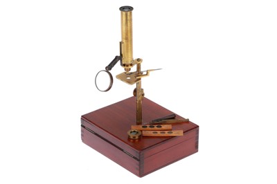 Lot 628 - A Small French Gould-Type Microscope