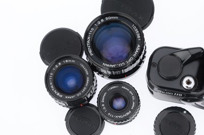 Lot 45 - A Pentax auto-110 Camera Outfit