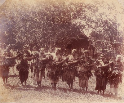 Lot 474 - Albumen Print, Fijian "Meke" or Dance, Fiji