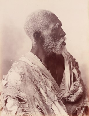 Lot 480 - Albumen Print, Large Portrait of East African Man