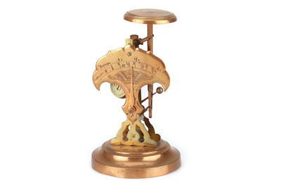 Lot 711 - A brass and copper Auguste Marion & Co Wragg's Patent Pendulum Postal Scale