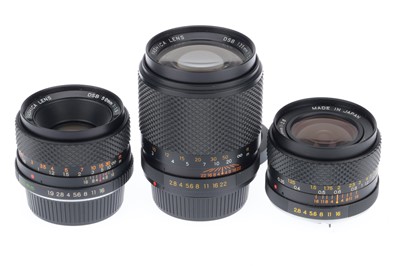 Lot 408 - A Group of Yashica Prime Lenses