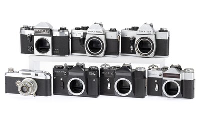 Lot 303 - A Selection of Russian and German SLR Cameras