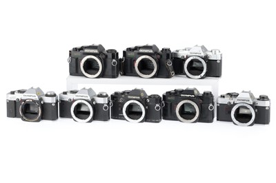 Lot 212 - A Group of Olympus OM Camera Bodies