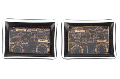 Lot 541 - A Pair of Nikon Glass Ash Trays
