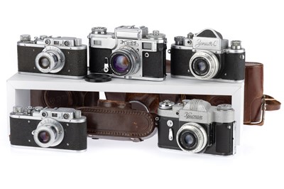 Lot 351 - A Group of Soviet Cameras