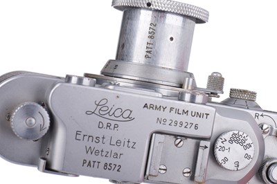 Lot 8 - A Leica IIIa 'Army Film Unit' Rangefinder Camera