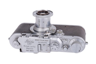 Lot 8 - A Leica IIIa 'Army Film Unit' Rangefinder Camera