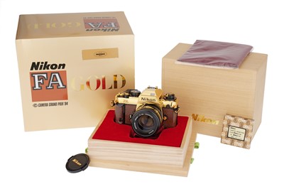 Lot 163 - A Nikon FA Gold 'Grand Prix '84' SLR Camera