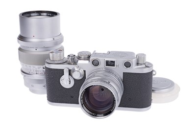 Lot 16 - A Leica IIIf 'Midland Ontario' Rangefinder Camera Set