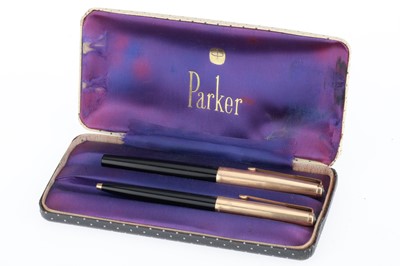 Lot 482 - A Parker 51 Fountain and ballpoint Pen Set