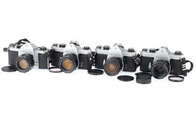 Lot 224 - A Group of Asahi Pentax 35mm SLR Cameras