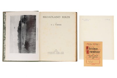 Lot 731 - Turner, E. L. Broadland Birds, Eric Hoskins Copy
