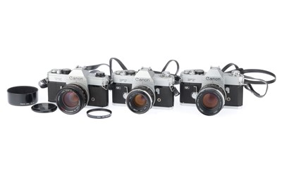 Lot 172 - A Group of Canon SLR Cameras