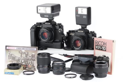Lot 305 - A Pair of Ricoh KR-10 35mm Cameras