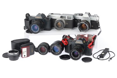 Lot 120 - A Group of Canon Cameras