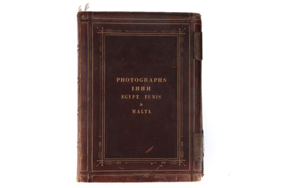 Lot 43 - Elephant Folio Photograph Album, Egypt, Tunis & Malta