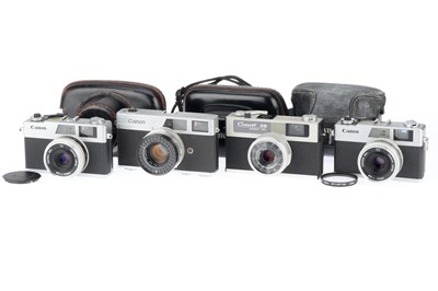 Lot 174 - A Group of Canon Canonet Cameras