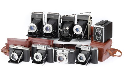 Lot 245 - A Selection of Folding and Collapsible Cameras