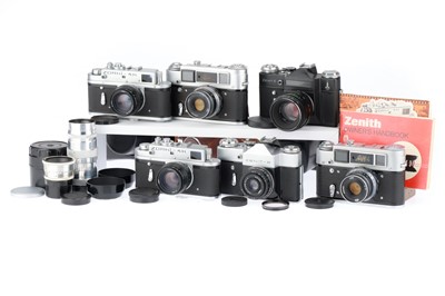 Lot 111 - A Group of Soviet SLR Cameras