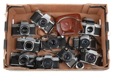 Lot 317 - A Group of Praktica and Exakta Cameras