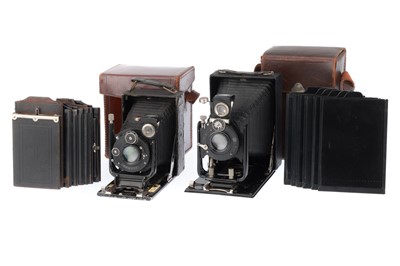 Lot 266 - A Pair of Goerz Folding Bed Plate Cameras