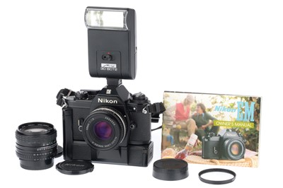 Lot 67 - A Nikon EM 35mm SLR Camera Outfit