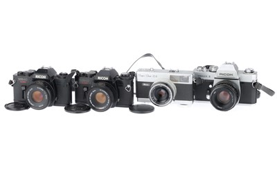 Lot 324 - A Group of Ricoh Cameras