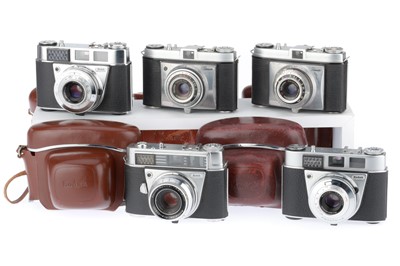Lot 277 - to include a Kodak Retina automatic-1, body G,...