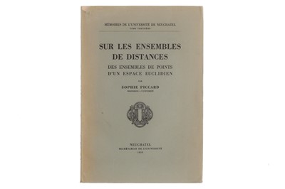 Lot 737 - Piccard, Sophie. Sur les Ensembles de Distances
