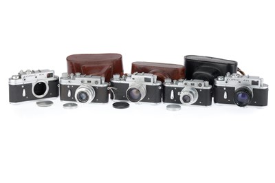 Lot 125 - A Group of Zorki Rangefinder Cameras