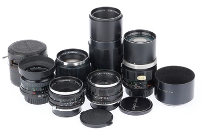 Lot 461 - A Selection of Minolta Prime Lenses