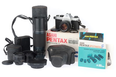 Lot 226 - An Asahi Pentax Spotmatic F Camera Outfit