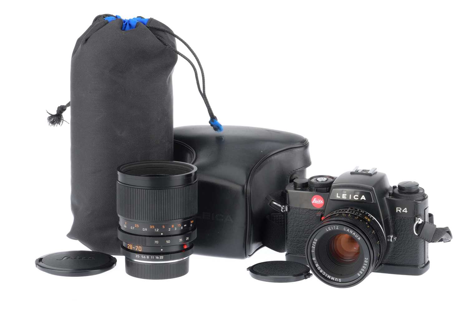 Lot 43 - A Leica R4 SLR Camera Outfit