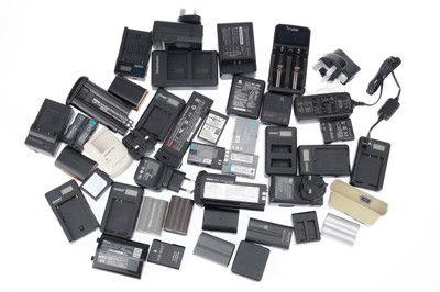 Lot 615 - A Large Selection of Batteries & Chargers