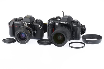 Lot 66 - A Nikon F80 35mm SLR Camera & a Nikon F-301 35mm Camera