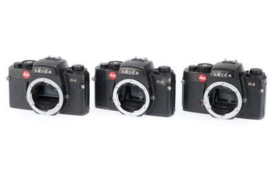 Lot 41 - A Group of Leica R4 SLR Camera Bodies