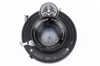 Lot 478 - A Dallmeyer Oscillograph Anastigmat 3" f/2.8 Lens in Shutter