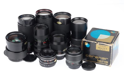 Lot 472 - A Selection of Camera Lenses