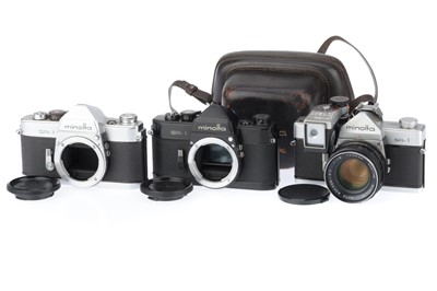 Lot 90 - A Trio of Minolta SR-1 Cameras