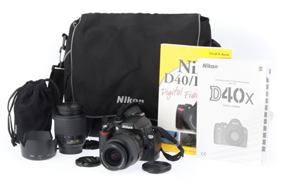 Lot 76 - A Nikon D40 Digital Camera Outfit