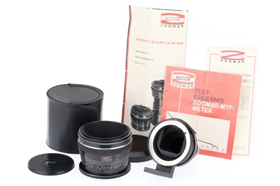 Lot 525 - A Kilfitt Munchen Zoomar Makro-Kilar f/2.8 90mm Lens and Cine Adapter
