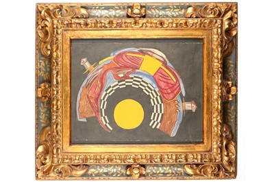 Lot 93 - A Rare Anamorphic Watercolour