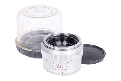 Lot 198 - A Carl Zeiss Planar f/2 50mm Prototype Lens