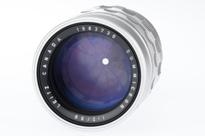 Lot 30 - A Leitz Canada Summicron f/2 90mm Lens