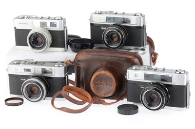 Lot 115 - A Group of Minolta Rangefinder Cameras