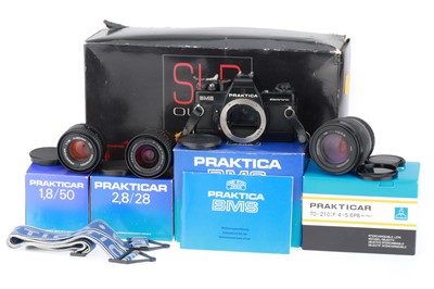 Lot 297 - A Praktica BMS SLR Camera Outfit