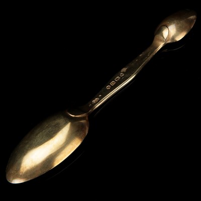 Lot 13 - A Victorian Silver-Gilt Medicine Spoon